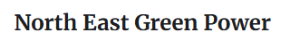North East Green Power 企业标识